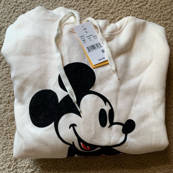 NWT Disney Mickey cropped hoodie - Picture 2 of 4